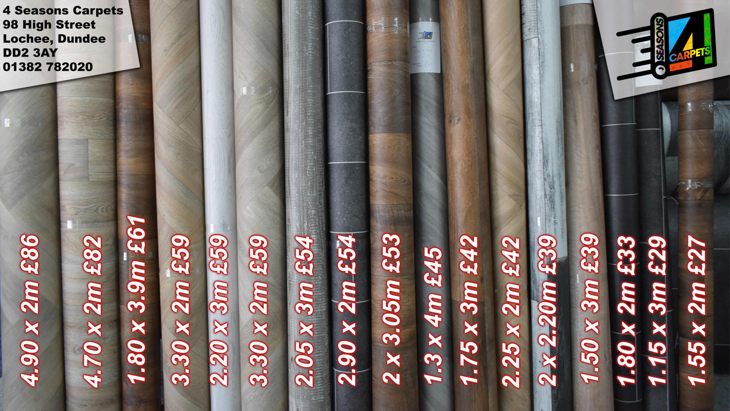 Vinyl Roll Ends Clearance