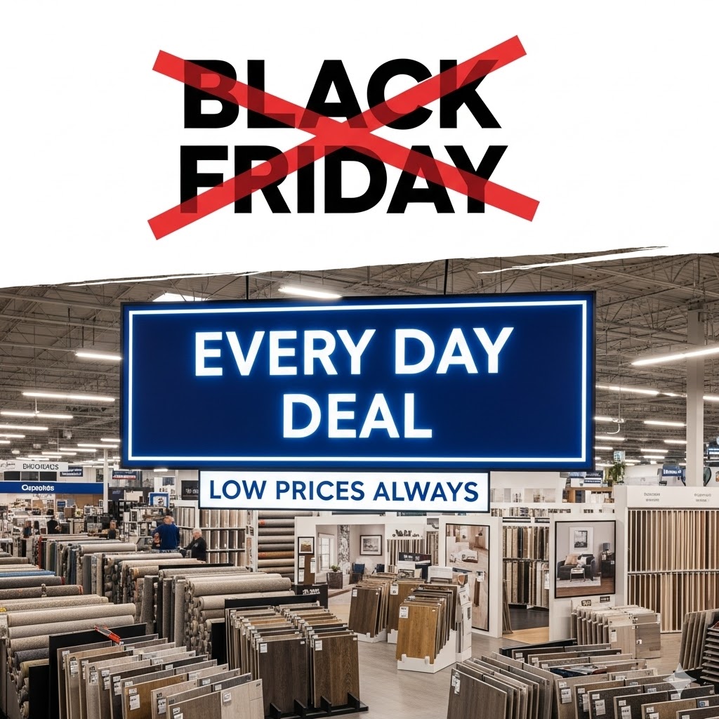 Black Friday? Nah… Every Day’s a Deal Day at 4 Seasons Carpets!