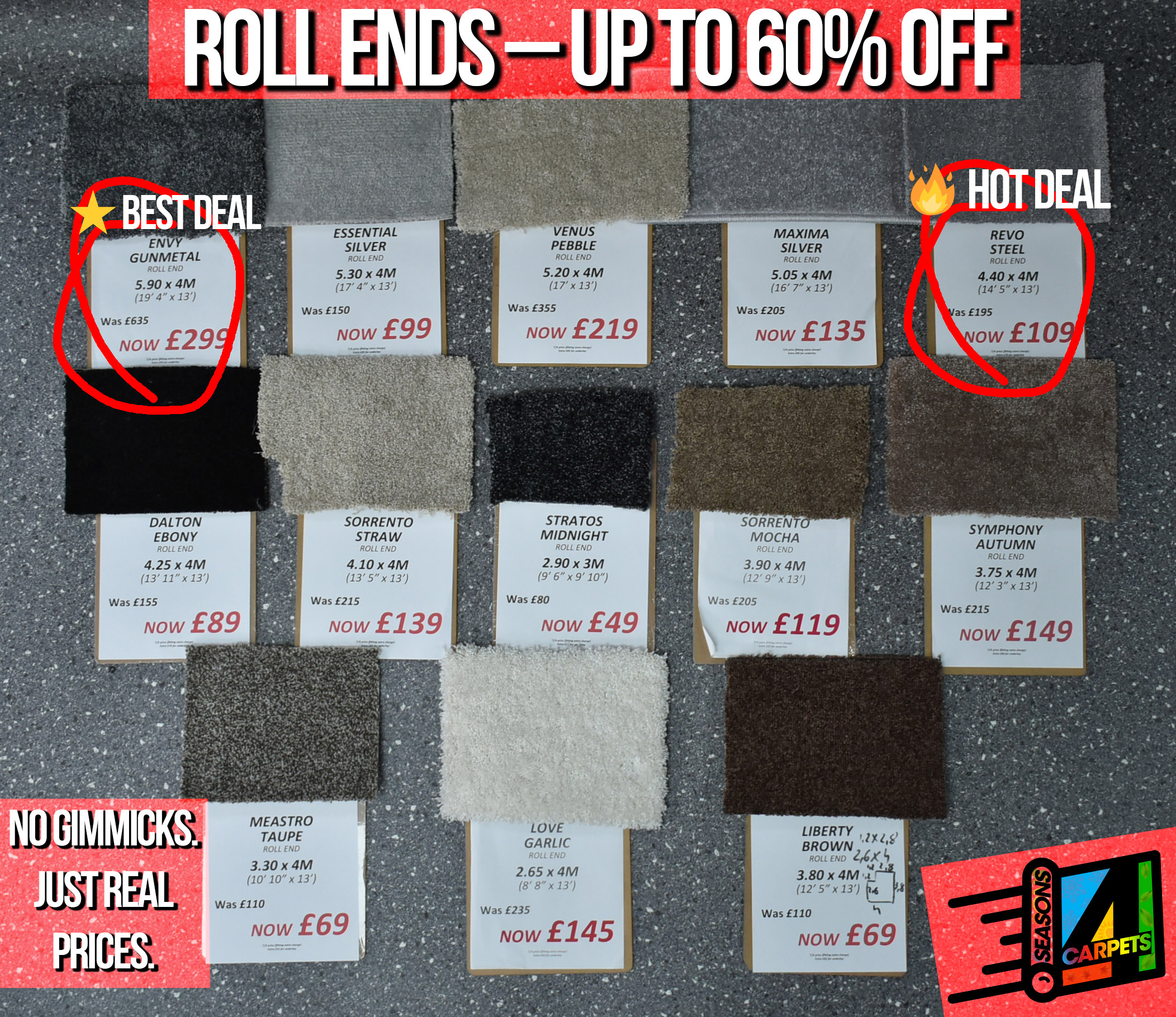 Carpet Roll Ends โ Genuine Savings