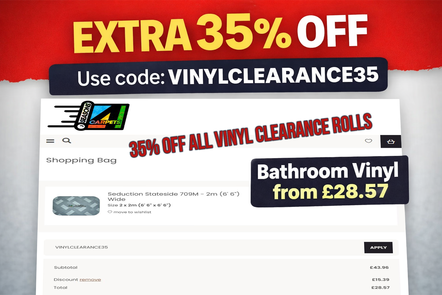 35% OFF VINYL CLEARANCE – ONLINE ONLY
