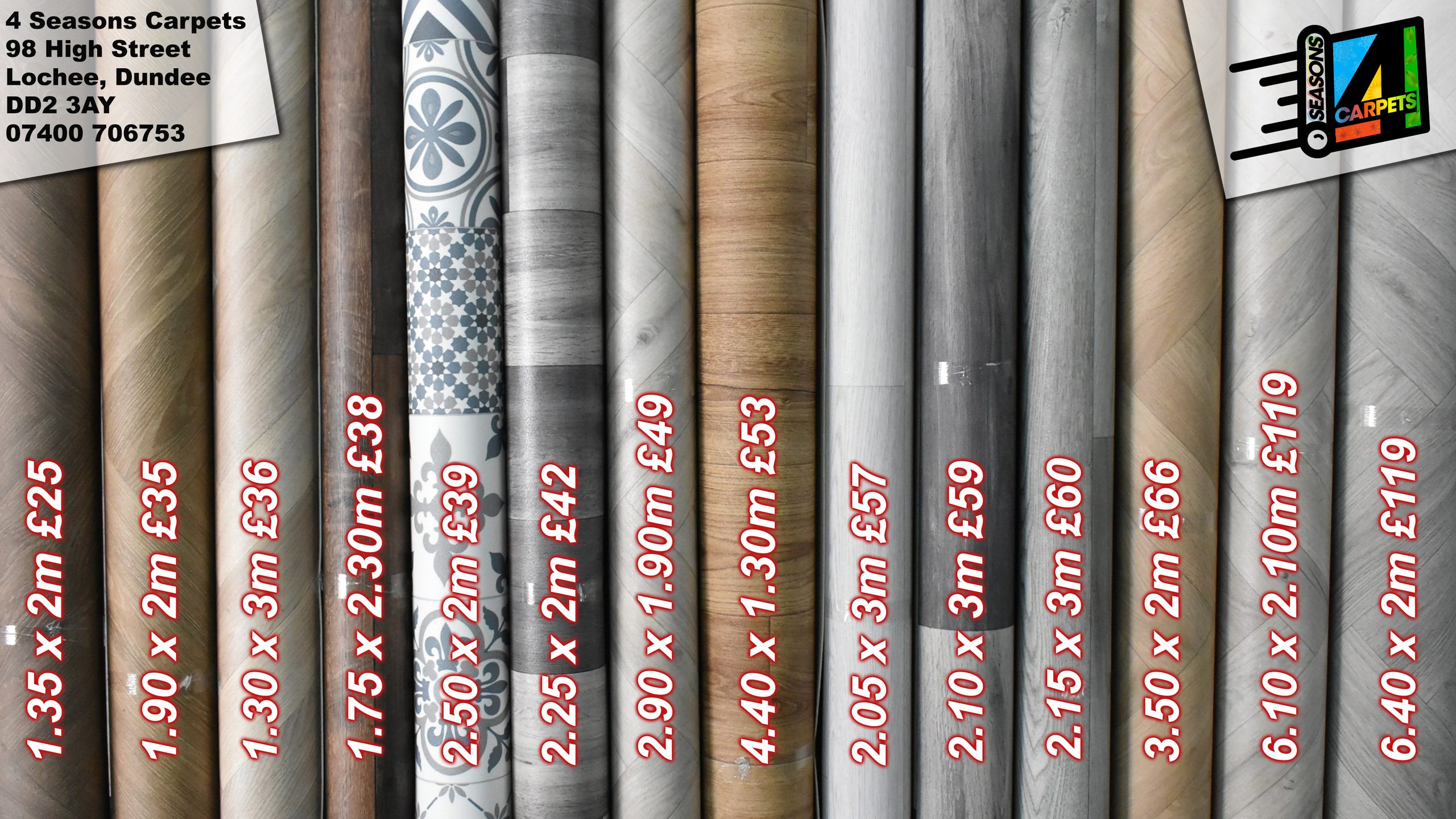 Vinyl roll ends Clearance